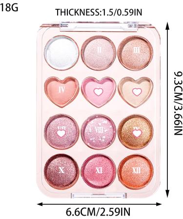 Matte Glitter Eyeshadow Palette Newest Matte Makeup Eyeshadow Palle | 12 Colors Eye Make-up Palette Natural Colors Make Up Eye Shadows #01 - Buy Online on GoSupps.com