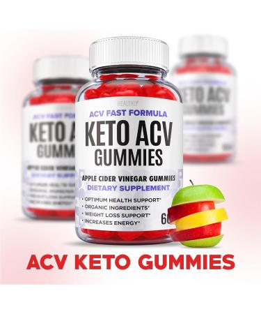 ACV Fast Formula Keto Gummies (2 Pack) - Vegan Weight Loss Supplement with Apple Cider Vinegar, Vitamin B12 & B6 - 120 Gummies - Buy Online on GoSupps.com