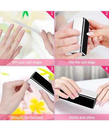 Nail Buffer Block Professional Nail Buffer Home Salon Portable Nail Buffing Sanding Block Manicure Tool for Nail - Buy Online on GoSupps.com