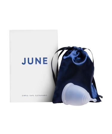 June Co, June Cup for Women - Reusable Menstrual Cups - PH Friendly Period Cup - Flex Menstrual Cup, Medical-Grade Silicone Cup - Feminine Hygiene Products, Feminine Care - Size Small Small (Pack of 1)