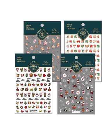 Christmas Nail Art Charm DIY Decoration - Santa Snowman & Elk Designs | Manicure Accessories - Buy Online on GoSupps.com