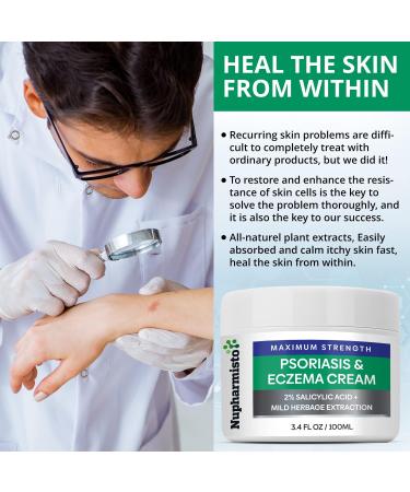 Psoriasis Eczema Cream - Maximum Strength Relief for Resistant Symptoms | 100ml - Buy Online on GoSupps.com