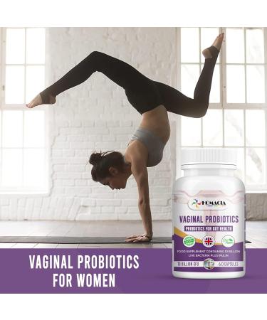 Homacia Vaginal Probiotics for Women | UTI & Yeast Balance Support Capsules | UK Made - 60 Day Supply - Buy Online on GoSupps.com