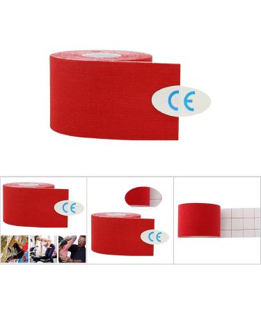 HERCHR Kinesiology Athletic Tape - Waterproof Cotton Muscle Support Strapping Bandage 2.0x196.9in Red - Ideal for Injury & Sports Recovery - Buy Online on GoSupps.com