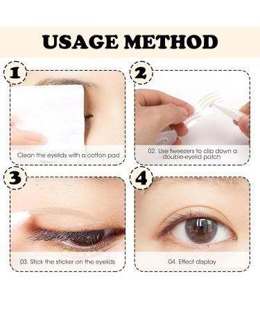 600 Pieces Invisible Eyelid Stripes | Waterproof Eyelid Lifting Tape & Tweezers - Non-Surgical Solution - Buy Online on GoSupps.com