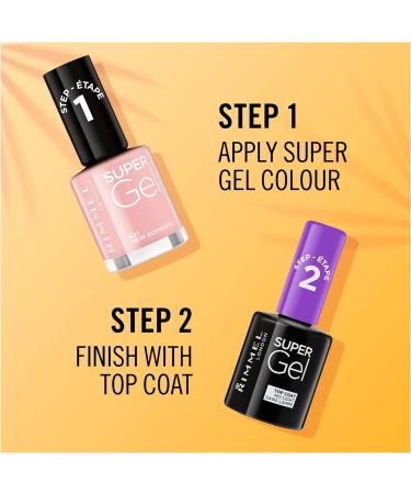 Rimmel London Super Gel Top Coat Nail Polish 12ml Transparent - Pack of 1 - Buy Online on GoSupps.com