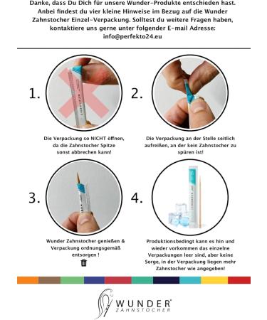 Miracle Toothpick - 100 Individually Packed Blueberry Flavor Toothpicks + Dispenser | Fresh Breath & Oral Hygiene - Buy Online on GoSupps.com