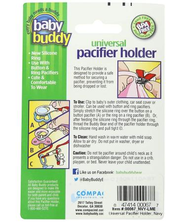 Buy Baby Buddy Universal Pacifier Holder - USA Dots | Baby Accessories | Secure & Stylish Pacifier Holder for Babies - Buy Online on GoSupps.com