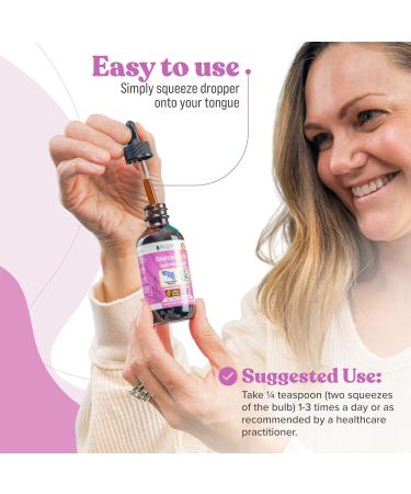 Balanced Femme: Natural PMS & Menopause Support with Black Cohosh | Herbal Liquid Blend for Hot Flashes - Buy Online on GoSupps.com