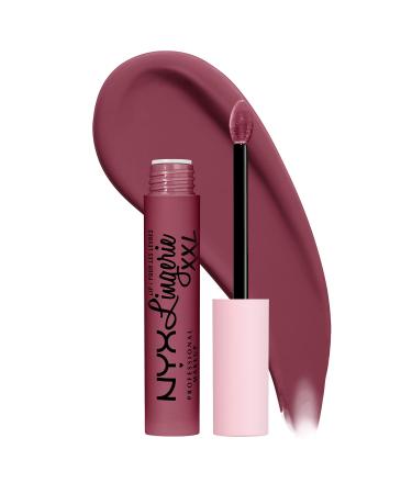 NYX PROFESSIONAL MAKEUP Lip Lingerie XXL Matte Liquid Lipstick - Bust-Ed (Purple Mauve) 14 Bust-Ed 0.13 Fl Oz (Pack of 1)