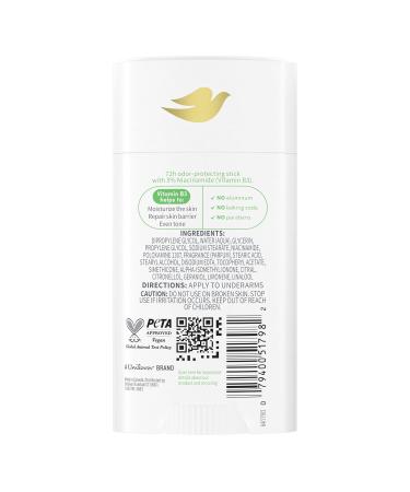 Dove VitaminCare+ Deodorant Stick Green Tea & Shakura Aluminum Free 2.6 oz - Buy Online on GoSupps.com
