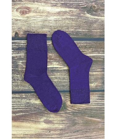 ZRWASKA Diabetic Socks For Women Wide Honey Comb top soft cuff Ankle Oedema friendly Non-Elastic Grip for Swollen feet Leg Non-Binding Circulatory Neuropathy Socks 4-8 (Pack 6) 4-8 Navy (6 Pairs) - Buy Online on GoSupps.com