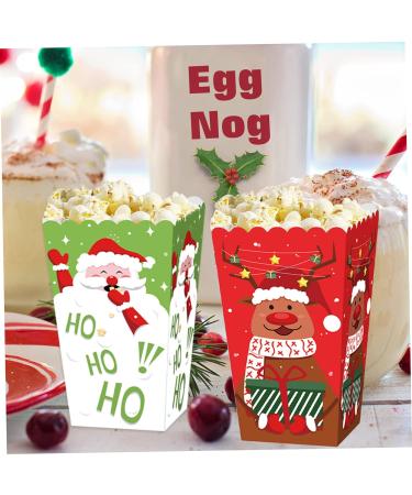 SOLUSTRE 12pcs Boxes storage box biscuit Elk candy candy box paper gift box Christmas sweet bags baking biscuit packing case dessert stylish storage boxes cookie packaging boxes - Buy Online on GoSupps.com