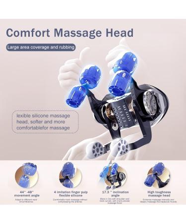 Shiatsu 4D Neck Massage Device with Heat - Perfect for Home & Office | Ideal Gifts for Men & Women - Buy Online on GoSupps.com