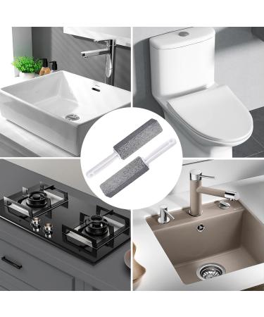 Pack of 2 Pumice Cleaning Stone Pumice Stone for ToiletToilet Limescale Remover Pumice Stone Toilet Bowl Cleaner Pumice Stone with Handle for Cleaning Toilet Seats and Hard Water Stains - Buy Online on GoSupps.com