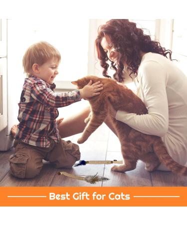 Zuimei 6 Pack Silvervine Chew Sticks Kitten Teething Toys Natural Cat Teeth Nip Cleaning Teeth Chew Catnip Toys with Bells and Feathers for Cat Teeth Cleaning Kitten Teething and Stress Release - Buy Online on GoSupps.com