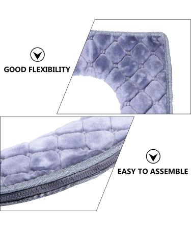 BESPORTBLE Soft Thicker Toilet Seat Cover Pad - Zipper Washable & Comfortable - Four Seasons - Grey - Buy Online on GoSupps.com