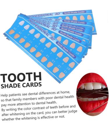 Minkissy 60 PC Tooth Color Chart | Dental Color Key for Whiter Teeth | Accurate Tooth Shade Reference Tool | International Shipping Available - Buy Online on GoSupps.com