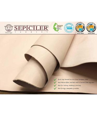 Sepici 8-9oz Pre-Cut Tooling Leather - 12x12 Inches - Buy Online on GoSupps.com