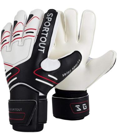 Buy Young Sen Goalkeeper Gloves for Kids - Non-Slip Finger Protection Black - Size 8 - Buy Online on GoSupps.com