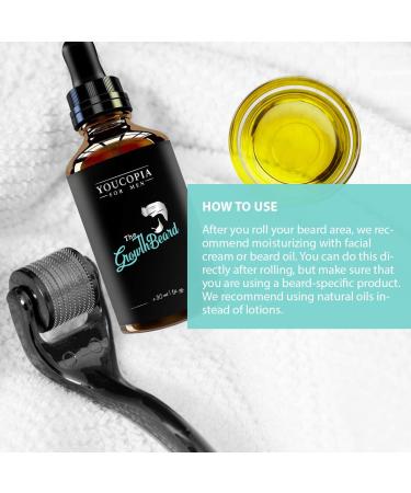 Beard Growth Kit: Natural Serum for Men, Promote Hair Regrowth - 2in1 Solution - Buy Online on GoSupps.com