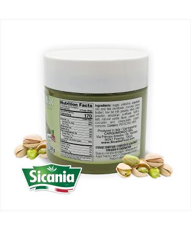 Sicania Sicilian Pistachio Cream Spread 200g | All-Natural, Gluten-Free, Gourmet Italian Recipe | Ideal for Desserts, Baking & Breakfast | Smooth Texture | Perfect Gift for Foodies - Buy Online on GoSupps.com