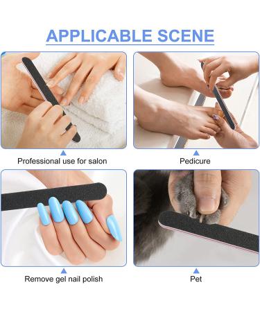 15pcs Professional Nail File Set | 100/180 Grit Double Sided Washable Files | Teuki Fingernail Emery Boards - Buy Online on GoSupps.com