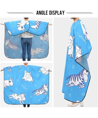 Shop Waterproof Barber Cape - Cute Animal Cow & Pig Cheetah Haircut Bib for Men & Unisex | International Shipping - Buy Online on GoSupps.com