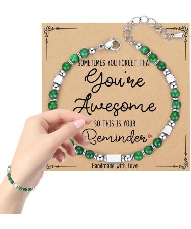 Stone Inspirational Bracelet Durable stone affirmation jewelry Elevate Spirit with Stone Inspirational Bracelet Empowering Gemstone Wristband Infused and Positive Energy Ideal for Daily Inspiratio - Buy Online on GoSupps.com