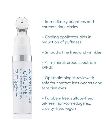 Colorescience Total Eye 3-in-1 Anti-Aging Renewal Therapy - Medium - Buy Online on GoSupps.com