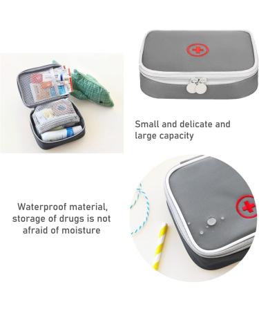 Chenkee Waterproof 3-Piece Medication Bag Set | Large Capacity First Aid Storage for Home Office & Travel - Gray - Buy Online on GoSupps.com