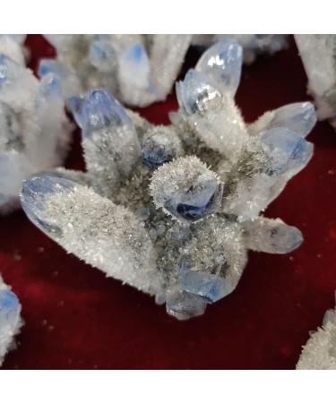 Natural Crystal Rough Natural Crystal Cluster Ra QuartzWhiteblueness Stones Crystal Point Specimen Home Decoration Raw Crystals Can be Used for Home Office Decoration - Buy Online on GoSupps.com