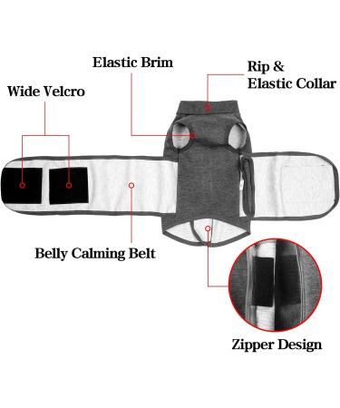 Dog Anxiety Relief Coat - Lightweight & Soft Vest for Anxious Pets - Calming Comfort - X-Large Grey - Buy Online on GoSupps.com