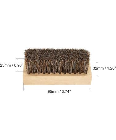 PATIKIL Horsehair Shoes Brush Square Handheld Polish Daubers for Leather Boots Cloth - Buy Online on GoSupps.com