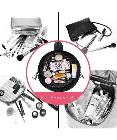 ONEGenug Drawstring Makeup Bag - Lazy Ladies' Cosmetic Organizer Pouch (Black) - Buy Online on GoSupps.com