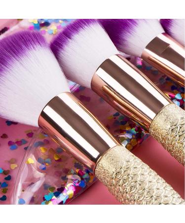 6-Piece Mermaid Makeup Brush Set | Portable Beauty Tools for Girls | Cosmetic Brushes for Women - Buy Online on GoSupps.com