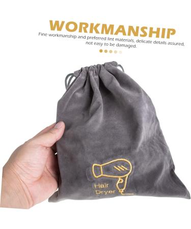 HAPINARY 4 Pcs Hair Dryer Bag Drawstring Toiletry Bag Hair Dryer Storage Organizer Travel Hair Dryer Flannel - Buy Online on GoSupps.com