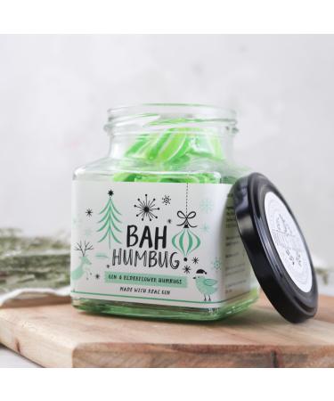Gin & Elderflower Humbugs Alcoholic Sweets 160g Jar Delicious Food Gift and Stocking Filler Gin Gift