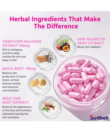 Suntbell Women's Energy Supplement Enerburst for Women with Cordyceps & Maca Root 60 Capsules - Buy Online on GoSupps.com