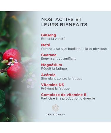 Energy and Vitality Supplement - Boost Energy - Anti Fatigue and Exhaustion - For Adults - Ginseng Guarana Mate Acerola Magnesium Vitamins D and B - 60 Capsules - 30 Days - Buy Online on GoSupps.com