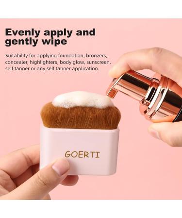 Professional Vegan Body Makeup Brush - Kabuki Brush for Self Tanner & Flawless Bronzer Blend - Buy Online on GoSupps.com