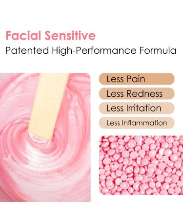 DELEXI Large 1.2lb Sensitive Skin Hard Wax Beads for Facial, Eyebrow, Bikini, Brazilian & Legs - Painless Wax for Coarse and Thin Body Hair - Buy Online on GoSupps.com