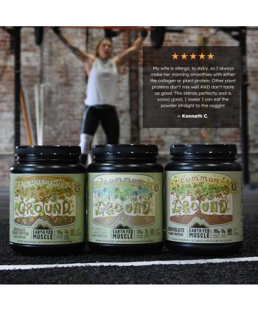 Earth Fed Muscle Common Ground Plant Protein Powder Chocolate Peanut Butter Protein Powder with MCT Oil Soy & Gluten Free No Added Sugar Keto - 30 Servings Chocolate Peanut Butter 1.74 Pound (Pack of 1) - Buy Online on GoSupps.com
