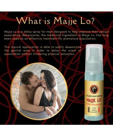 MajjeLo Delay Spray for Men - 15ml Desensitizing Pack Last Longer Prolong Intimacy Performance Enhancer Mint - Buy Online on GoSupps.com