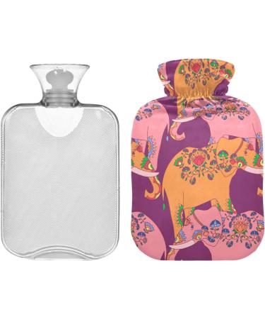 1L Heat Bottle for Pain Relief | Durable Hand Warmer & Heating Bag | Indian Elephant Design | Ideal for Shoulder Neck & Cramps - Buy Online on GoSupps.com