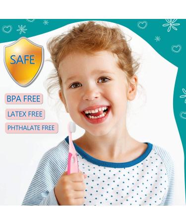 Soft Nano Baby Toothbrush for Ages 2-6 | 4-Pack Children's Toothbrushes (Color) - Gentle Oral Care - Buy Online on GoSupps.com