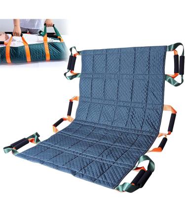 Positioning Bed Pad with Reinforced Handles Slide Sheets for Moving & Lifting Patients Lengthen Move Free Transfer Blanket for Caregiver Family Aid Bedridden Elderly