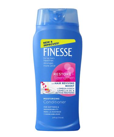 FINESSE Restore + Strengthen Moisturizing Conditioner  24 oz  Moisturize & Repair Dry or Damaged Hair for Soft  Healthy Looking Hair 24 Fl Oz (Pack of 1)