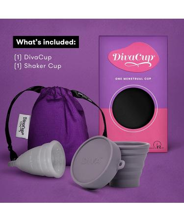 DivaCup Model 1: Leak-Free Menstrual Cup for Feminine Hygiene | BPA-Free | Shaker Cup Included - Buy Online on GoSupps.com