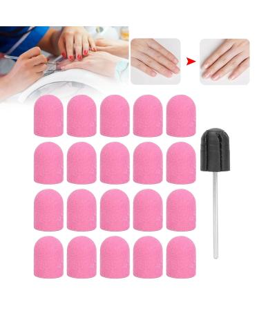 Grinding Head for Nail Polishing - Fine Sandpaper 0.4x0.6 inches - Lightweight & Durable Nail Drill Attachment (Pink) for Home Use - Buy Online on GoSupps.com